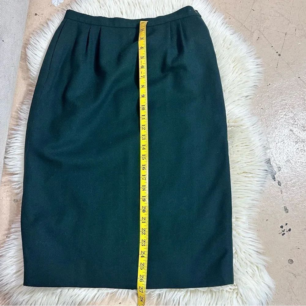Pendleton Dark Green Pencil Skirt